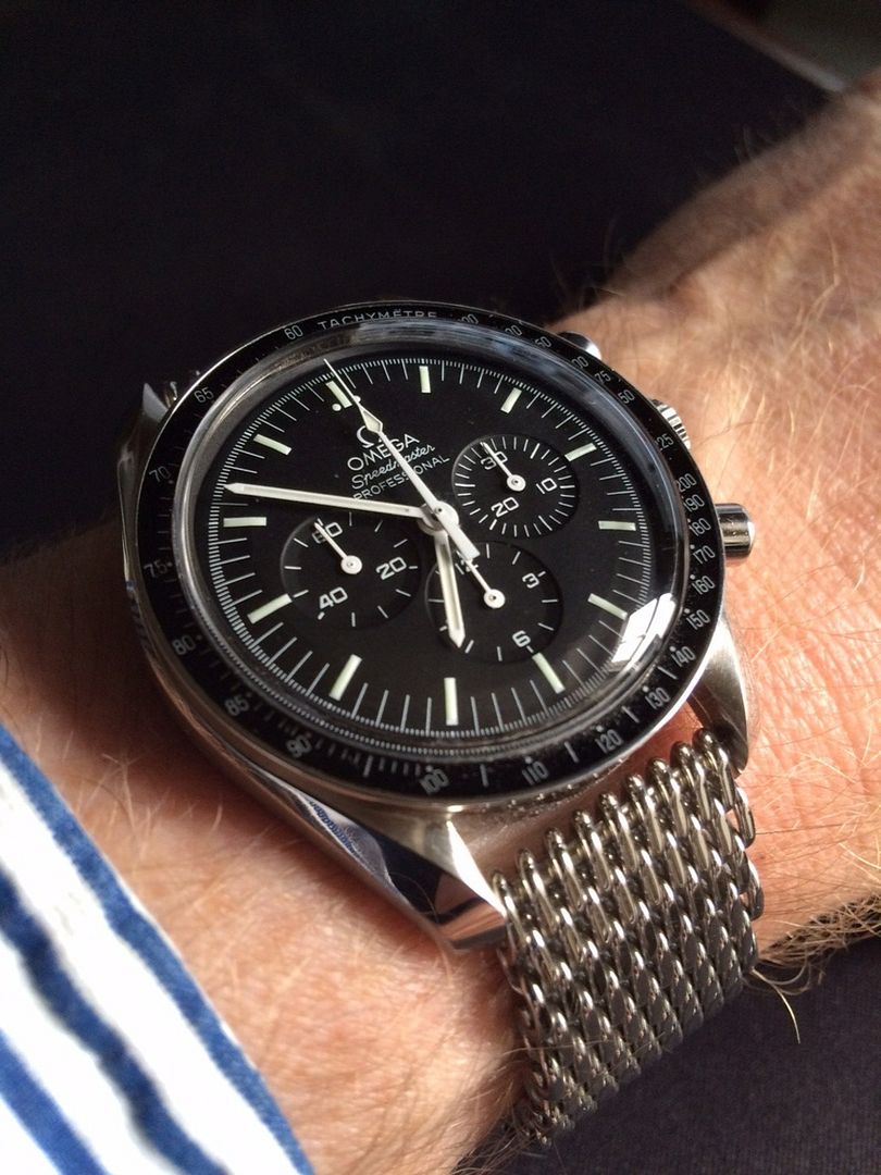 omega speedmaster mesh bracelet